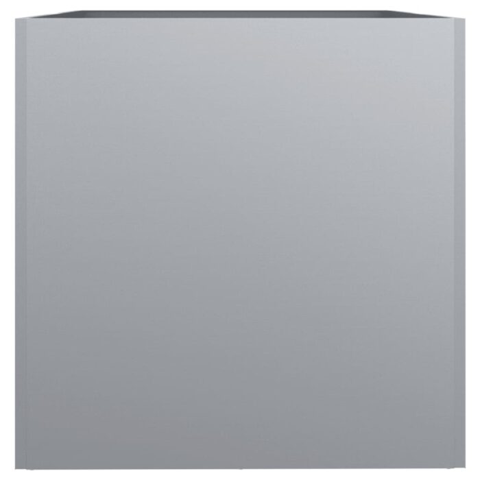 Jardinière argenté 62x47x46 cm acier galvanisé – Image 4