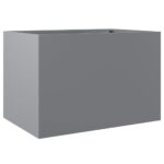 Jardinière argenté 62x47x46 cm acier galvanisé – Image 5