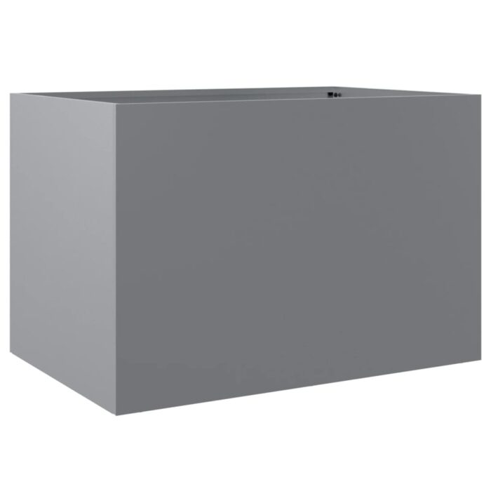 Jardinière argenté 62x47x46 cm acier galvanisé – Image 5