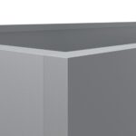 Jardinière argenté 62x47x46 cm acier galvanisé – Image 6