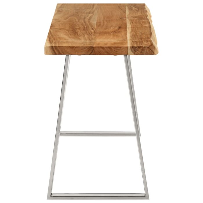 Banc avec bord vivant 105 cm bois d'acacia massif – Image 2