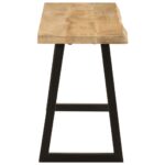 Banc avec bord vivant 105 cm bois de manguier massif – Image 2