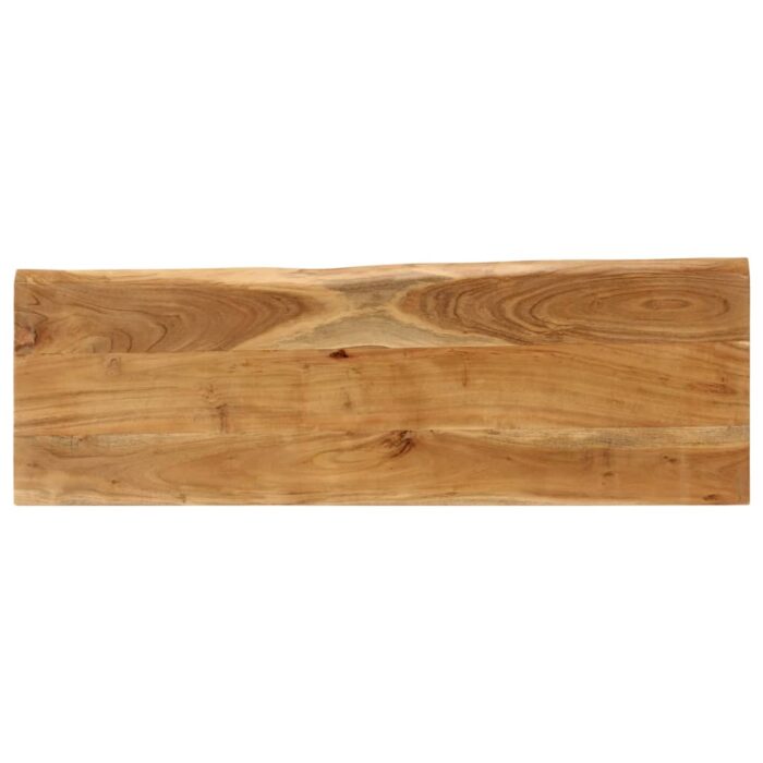 Banc avec bord vivant 105 cm bois d'acacia massif – Image 4