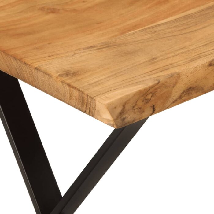 Banc avec bord vivant 105 cm bois d'acacia massif – Image 5