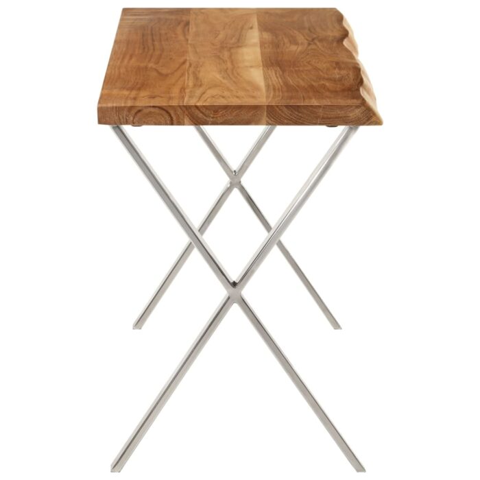 Banc avec bord vivant 105 cm bois d'acacia massif – Image 2