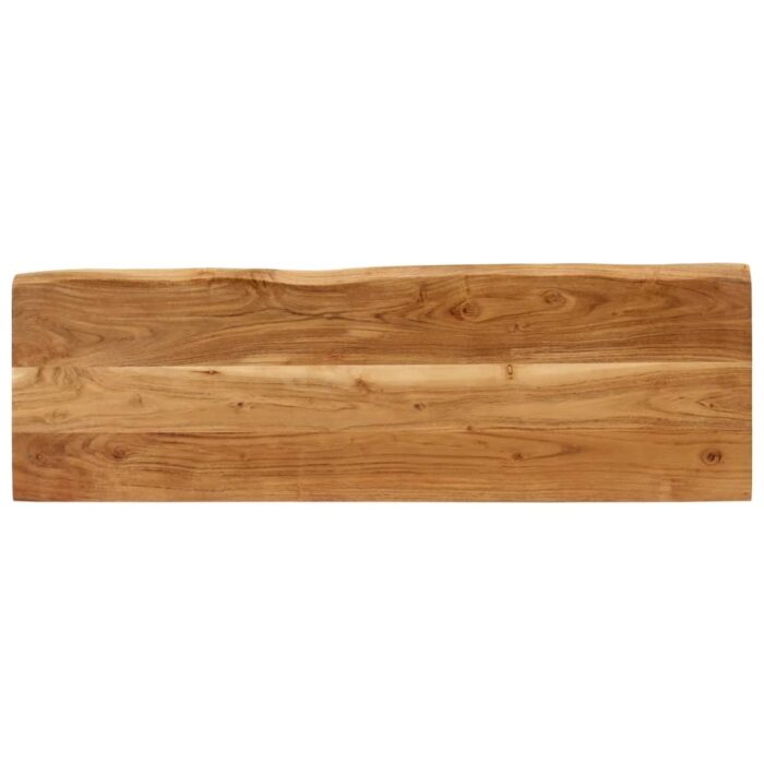 Banc avec bord vivant 105 cm bois d'acacia massif – Image 4
