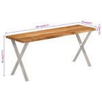 Banc avec bord vivant 105 cm bois d'acacia massif – Image 7