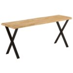 Banc avec bord vivant 105 cm bois de manguier massif – Image 9