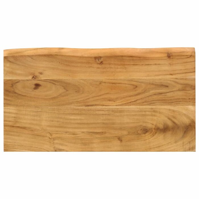 Tables gigognes 3 pcs avec bord vivant bois massif d'acacia – Image 5