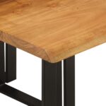 Tables gigognes 3 pcs avec bord vivant bois massif d'acacia – Image 6