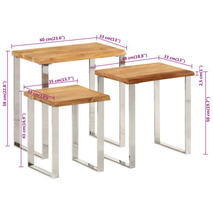 VXL8721012364868_g_en_hd_8.jpg Tables gigognes 3 pcs avec bord vivant bois massif d'acacia – Image 8