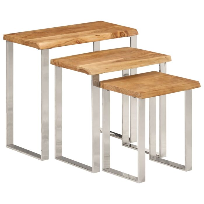 VXL8721012364868_g_en_hd_9.jpg Tables gigognes 3 pcs avec bord vivant bois massif d'acacia – Image 9