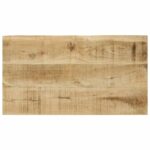Tables gigognes 3 pcs avec bord vivant bois de manguier massif – Image 5