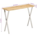 Table console à live edge 105x33x76 cm bois de manguier massif – Image 7