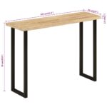 Table console à live edge 105x33x76 cm bois de manguier massif – Image 7