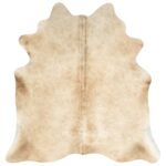Tapis en peau de vache véritable beige 180x220 cm – Image 4