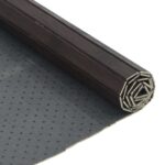 Tapis rectangulaire marron foncé 60x300 cm bambou – Image 3