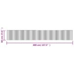 Tapis rectangulaire marron 60x400 cm bambou – Image 6