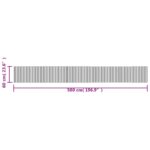 Tapis rectangulaire noir 60x500 cm bambou – Image 6