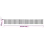 Tapis rectangulaire gris 60x500 cm bambou – Image 6