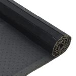 Tapis rectangulaire noir 70x400 cm bambou – Image 3