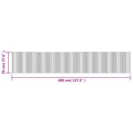 Tapis rectangulaire noir 70x400 cm bambou – Image 6