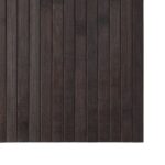Tapis rectangulaire marron foncé 70x400 cm bambou – Image 4