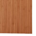 Tapis rectangulaire naturel 80x200 cm bambou – Image 4