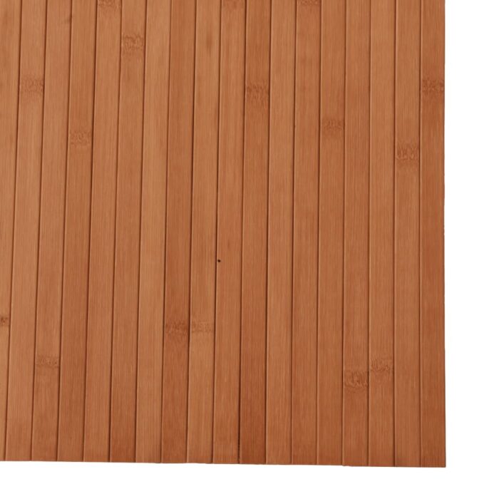 Tapis rectangulaire naturel 80x200 cm bambou – Image 4