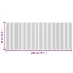 Tapis rectangulaire naturel 80x200 cm bambou – Image 6