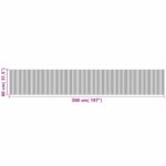 Tapis rectangulaire noir 80x500 cm bambou – Image 6
