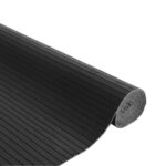 Tapis rectangulaire gris 80x500 cm bambou – Image 2