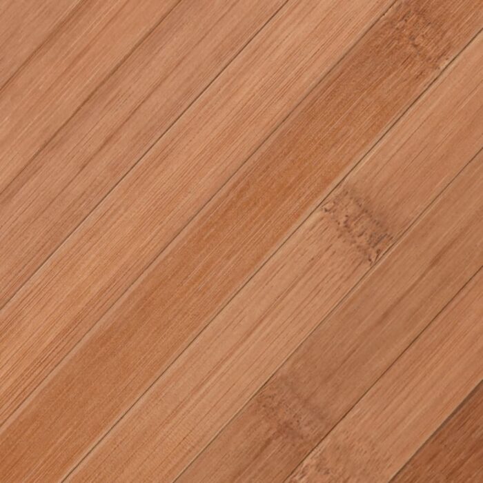 Tapis rectangulaire naturel 100x100 cm bambou – Image 5