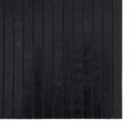 Tapis rectangulaire noir 100x500 cm bambou – Image 4