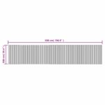 Tapis rectangulaire noir 100x500 cm bambou – Image 6