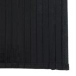 Tapis rectangulaire noir 60x200 cm bambou – Image 4