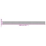 Tapis rectangulaire naturel clair 60x1000 cm bambou – Image 6