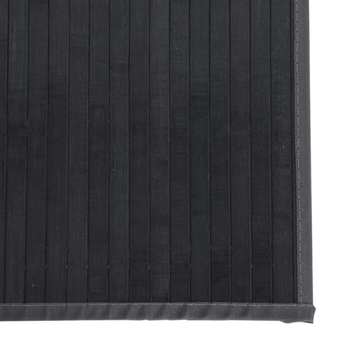 Tapis rectangulaire gris 60x1000 cm bambou – Image 4