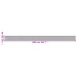 Tapis rectangulaire marron foncé 60x1000 cm bambou – Image 6