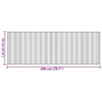 Tapis rectangulaire noir 70x200 cm bambou – Image 6