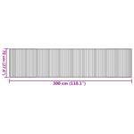 Tapis rectangulaire marron 70x300 cm bambou – Image 6