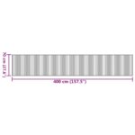 Tapis rectangulaire marron 70x400 cm bambou – Image 6