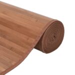 Tapis rectangulaire naturel 70x500 cm bambou – Image 2