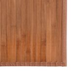 Tapis rectangulaire naturel 70x1000 cm bambou – Image 4