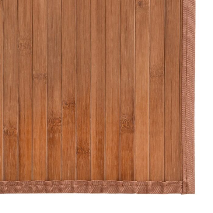 Tapis rectangulaire naturel 70x1000 cm bambou – Image 4