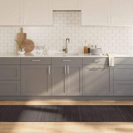 Tapis rectangulaire marron foncé 70x1000 cm bambou