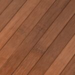 Tapis rectangulaire marron 80x100 cm bambou – Image 5