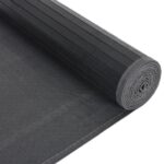 Tapis rectangulaire noir 80x200 cm bambou – Image 3
