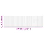 Tapis rectangulaire naturel 80x300 cm bambou – Image 6