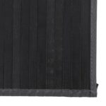 Tapis rectangulaire gris 80x300 cm bambou – Image 4